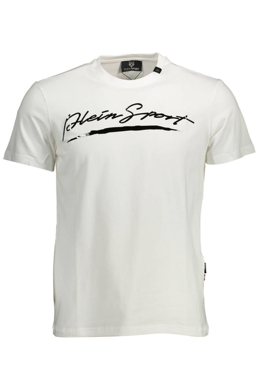 White Cotton Men T-Shirt
