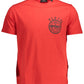Red Cotton Men T-Shirt