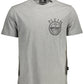 Gray Cotton Men T-Shirt