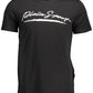 Black Cotton Men T-Shirt