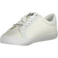 White Cotton Women Sneaker