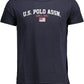Blue Cotton Men T-Shirt