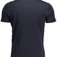 Blue Cotton Men T-Shirt
