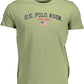 Green Cotton Men T-Shirt
