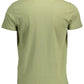 Green Cotton Men T-Shirt