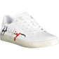 White Cotton Women Sneaker