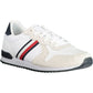 White Polyester Men Sneaker