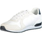 White Polyester Men Sneaker