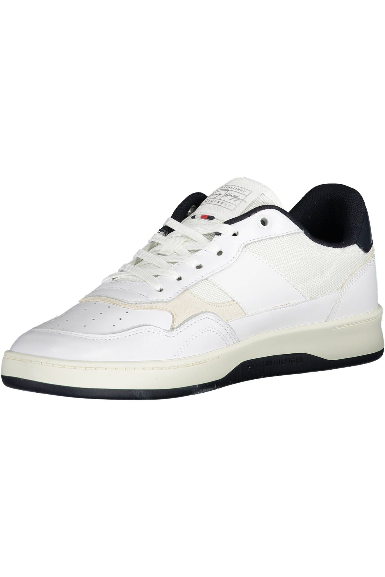 White Polyester Men Sneaker