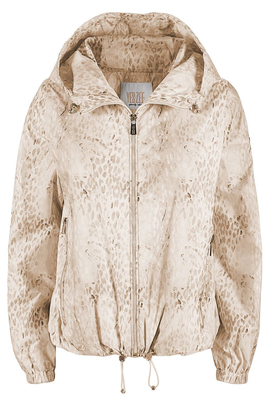 Beige Polyester Women Jacket
