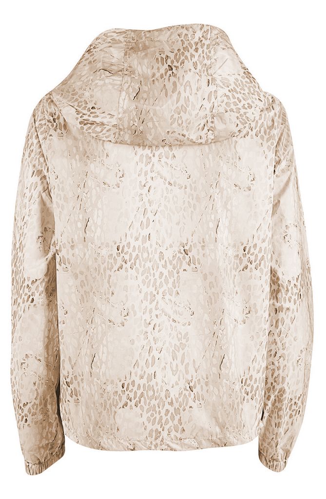 Beige Polyester Women Jacket