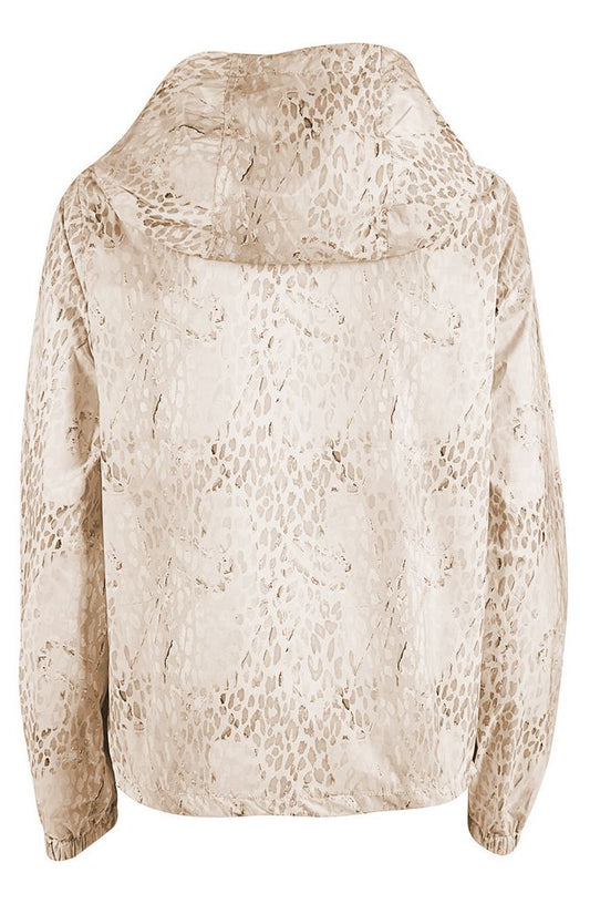 Beige Polyester Women Jacket