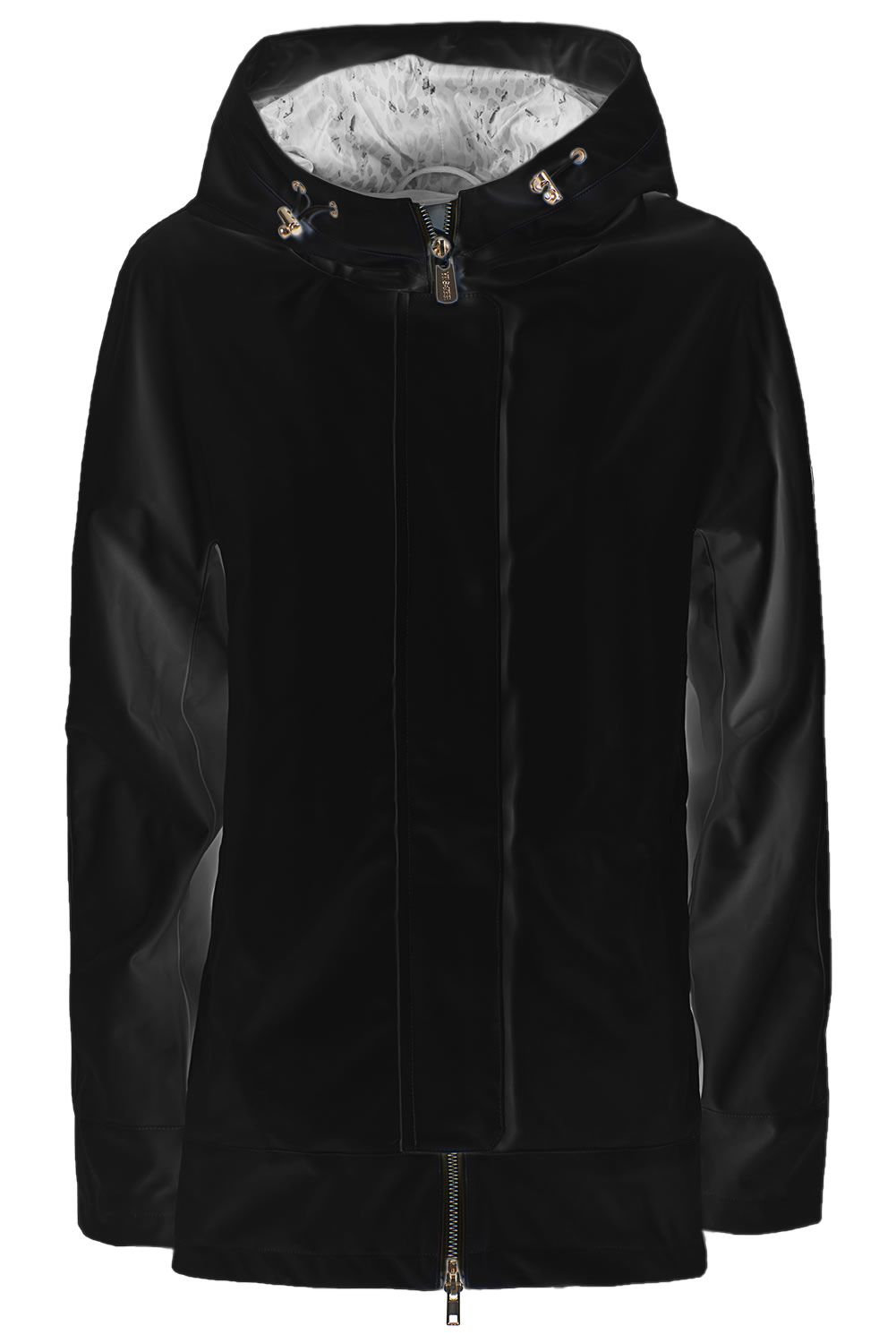 Black Polyester Women Jacket