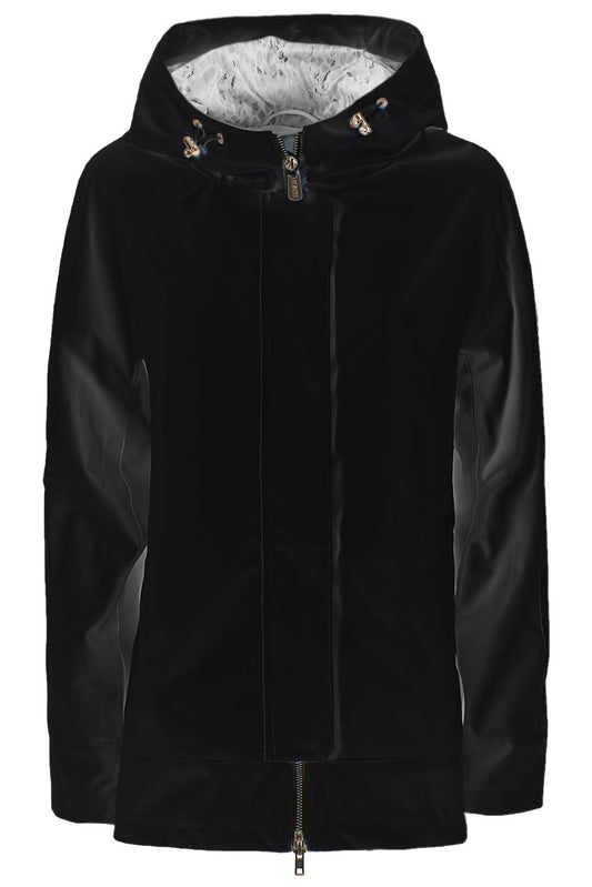 Black Polyester Women Jacket