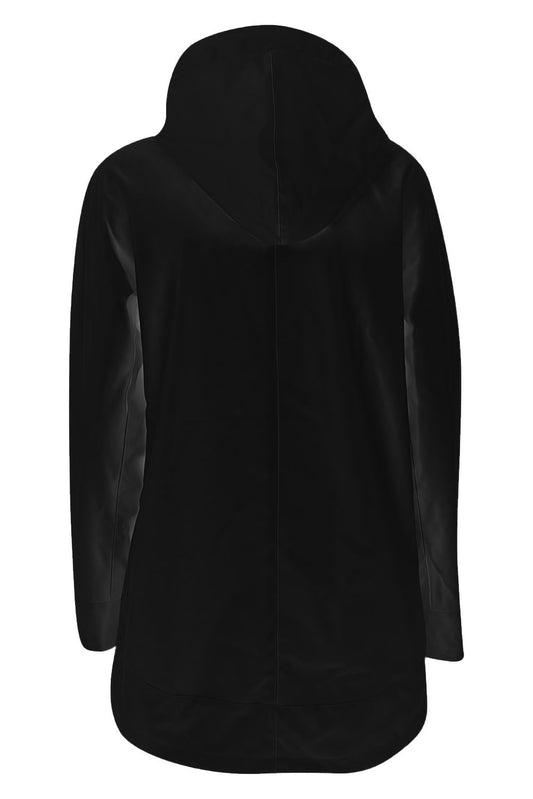 Black Polyester Women Jacket