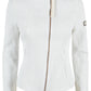 Chic Microquilted Bias Zip Women's Jacket