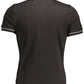 Black Cotton Men Polo Shirt
