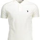 White Cotton Men Polo Shirt