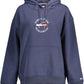 Blue Cotton Women Sweater