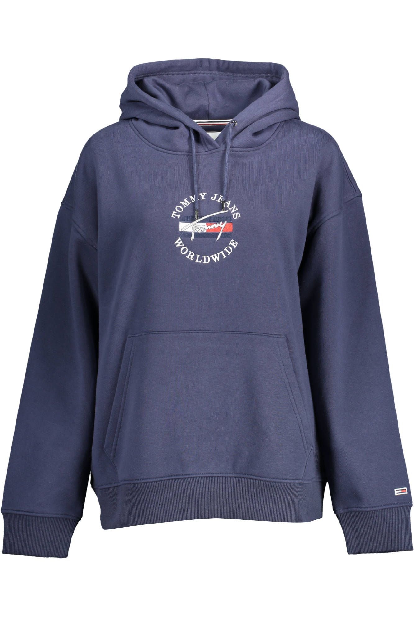 Blue Cotton Women Sweater