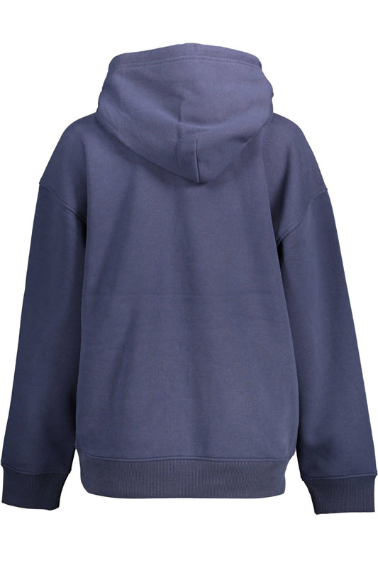 Blue Cotton Women Sweater