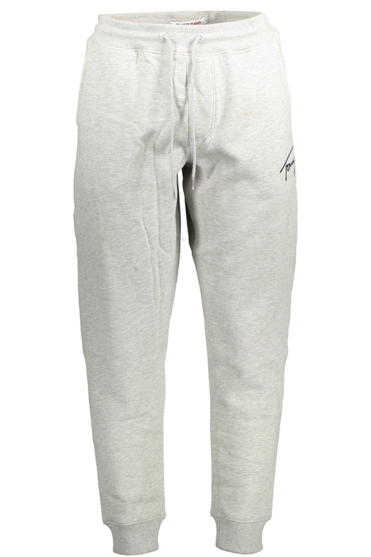 Gray Cotton Men Sports Trouser