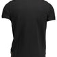 Black Cotton Men Polo Shirt
