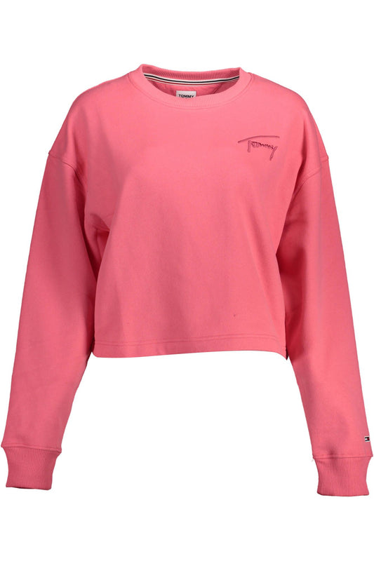 Pink Cotton Women Sweater