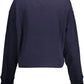 Blue Cotton Women Sweater