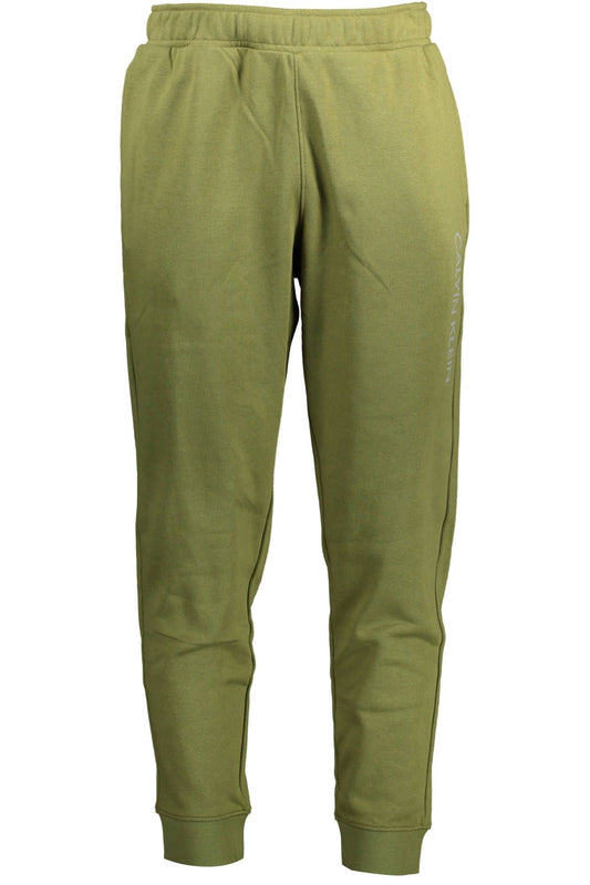 Green Cotton Men Pant