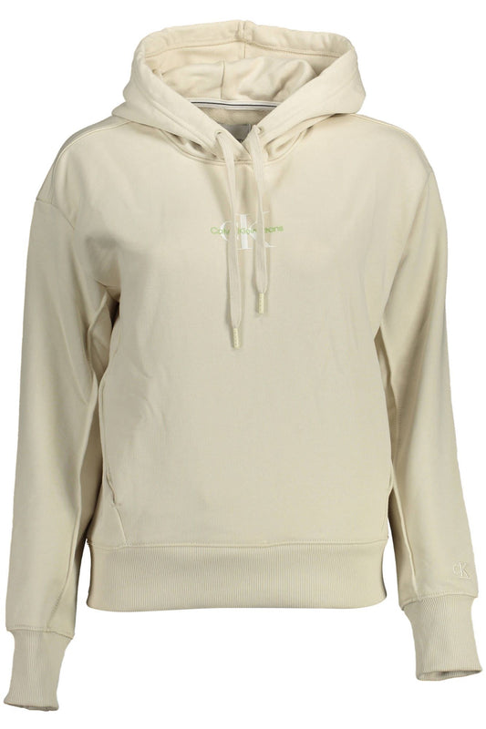 Beige Cotton Women Sweater