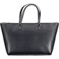 Blue Polyester Women Handbag