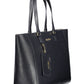 Blue Polyester Women Handbag
