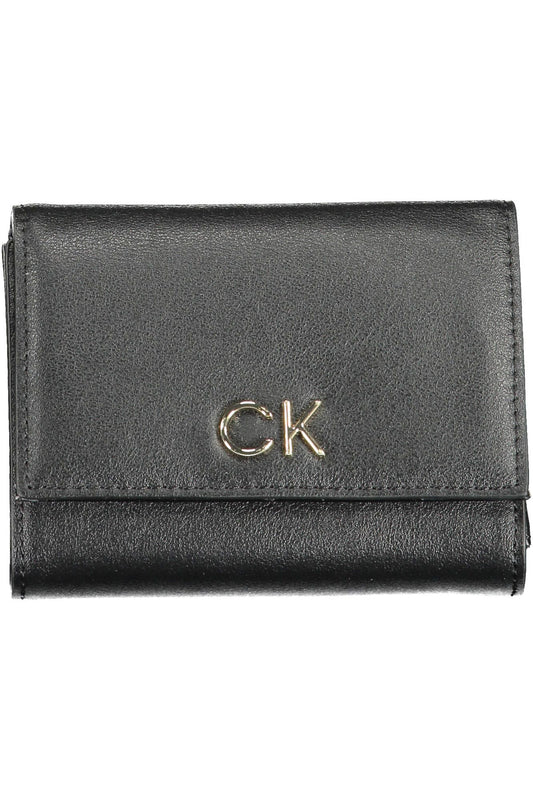 Black Polyester Women Wallet