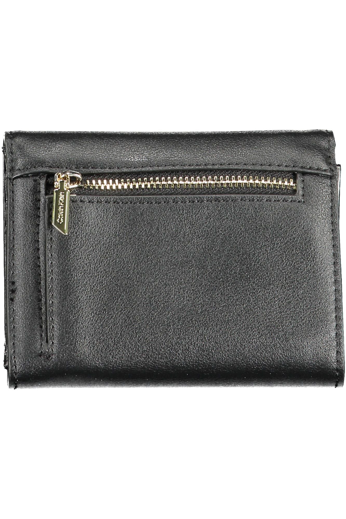 Black Polyester Women Wallet