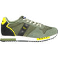 Green Polyester Men Sneaker