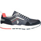 Blue Polyester Men Sneaker
