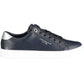 Blue Leather Women Sneaker