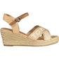 Beige Polyester Women Sandal