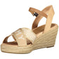 Beige Polyester Women Sandal