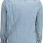 Light Blue Cotton Men Shirt
