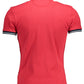 Red Cotton Men Polo Shirt