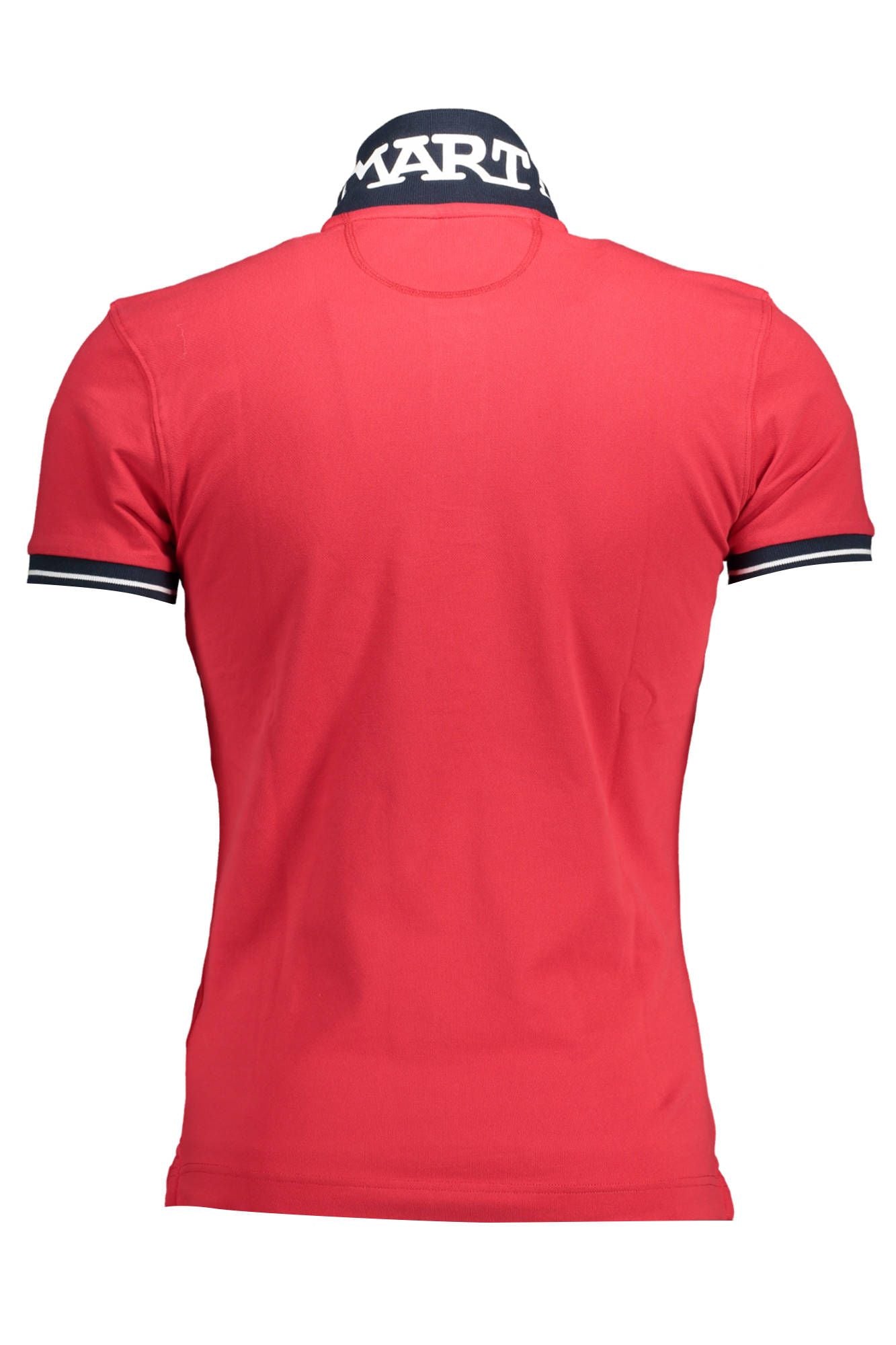 Red Cotton Men Polo Shirt