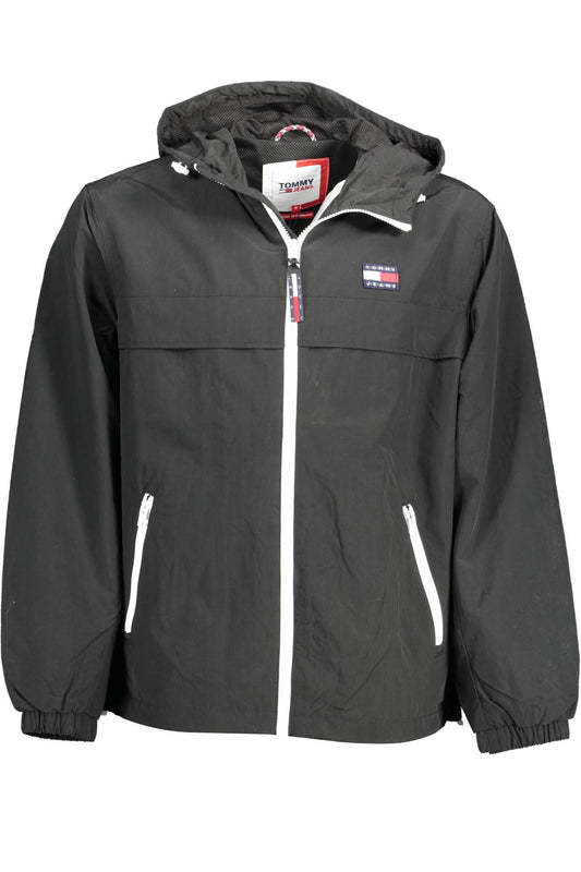 Black Polyamide Men Jacket