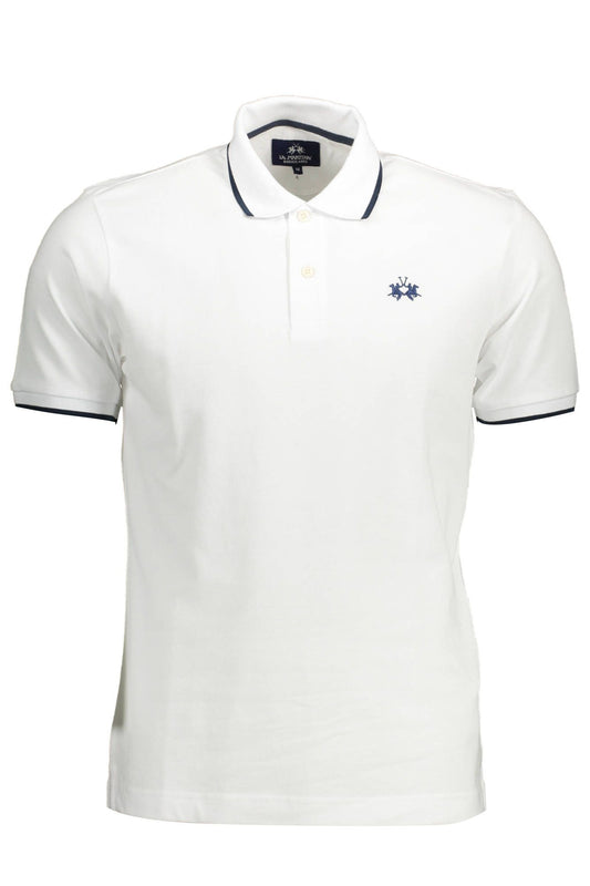 White Cotton Men Polo