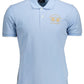 Light Blue Cotton Men Polo Shirt