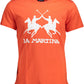 Orange Cotton Men T-Shirt