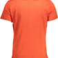 Orange Cotton Men T-Shirt