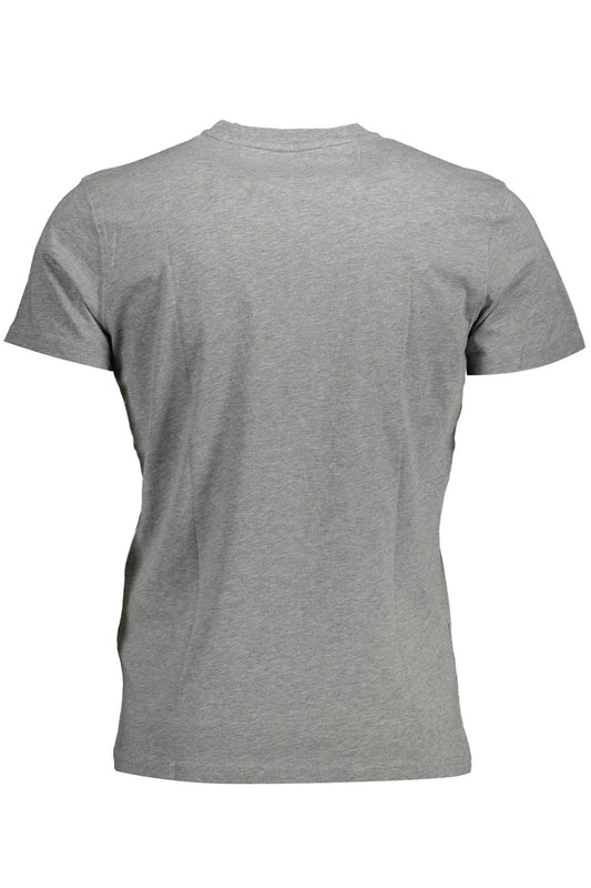 Gray Cotton Men T-Shirt