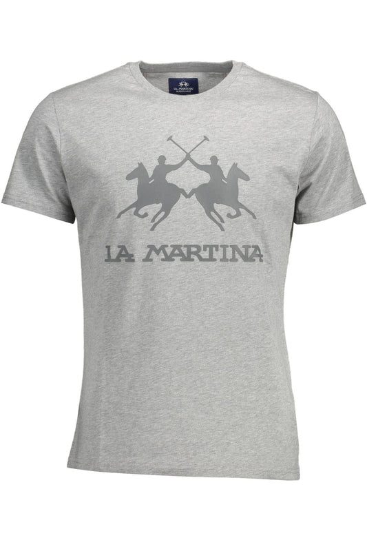Gray Cotton Men's T-Shirt